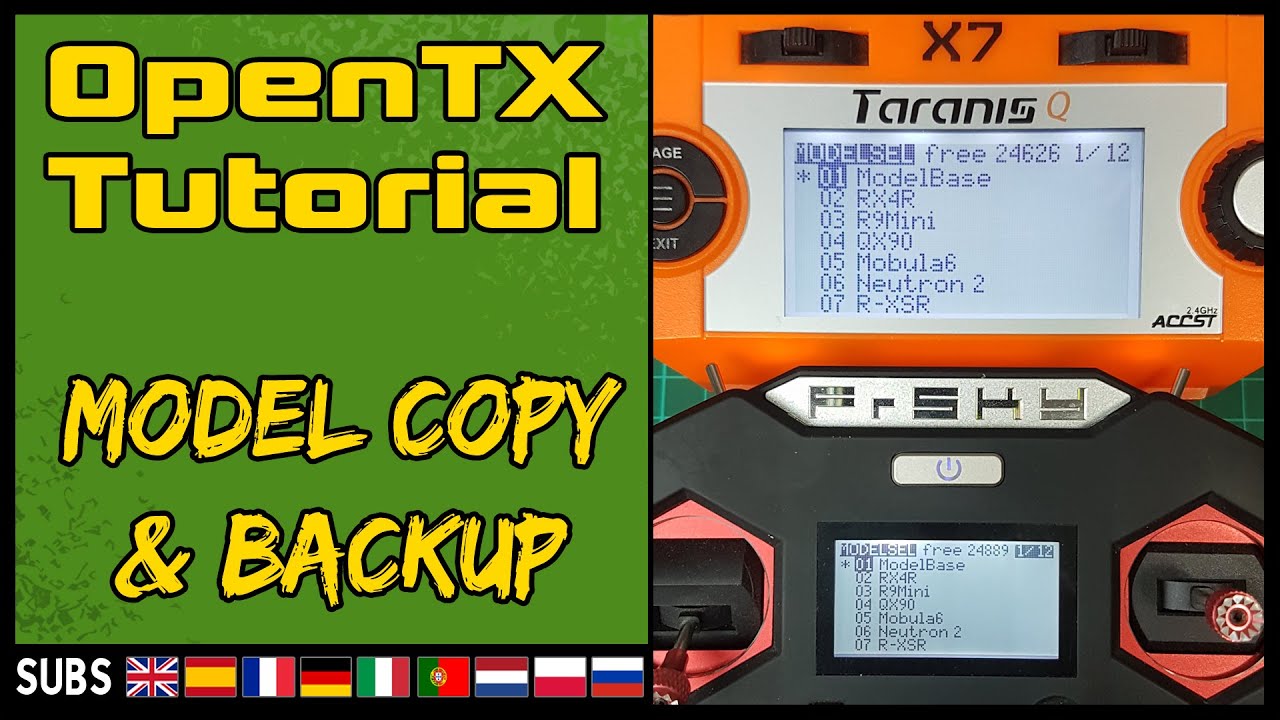 OpenTX Tutorial - Copia & Backup Modelli - YouTube