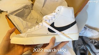 vlog | time for some new shoes aka nike blazer's | march 2022