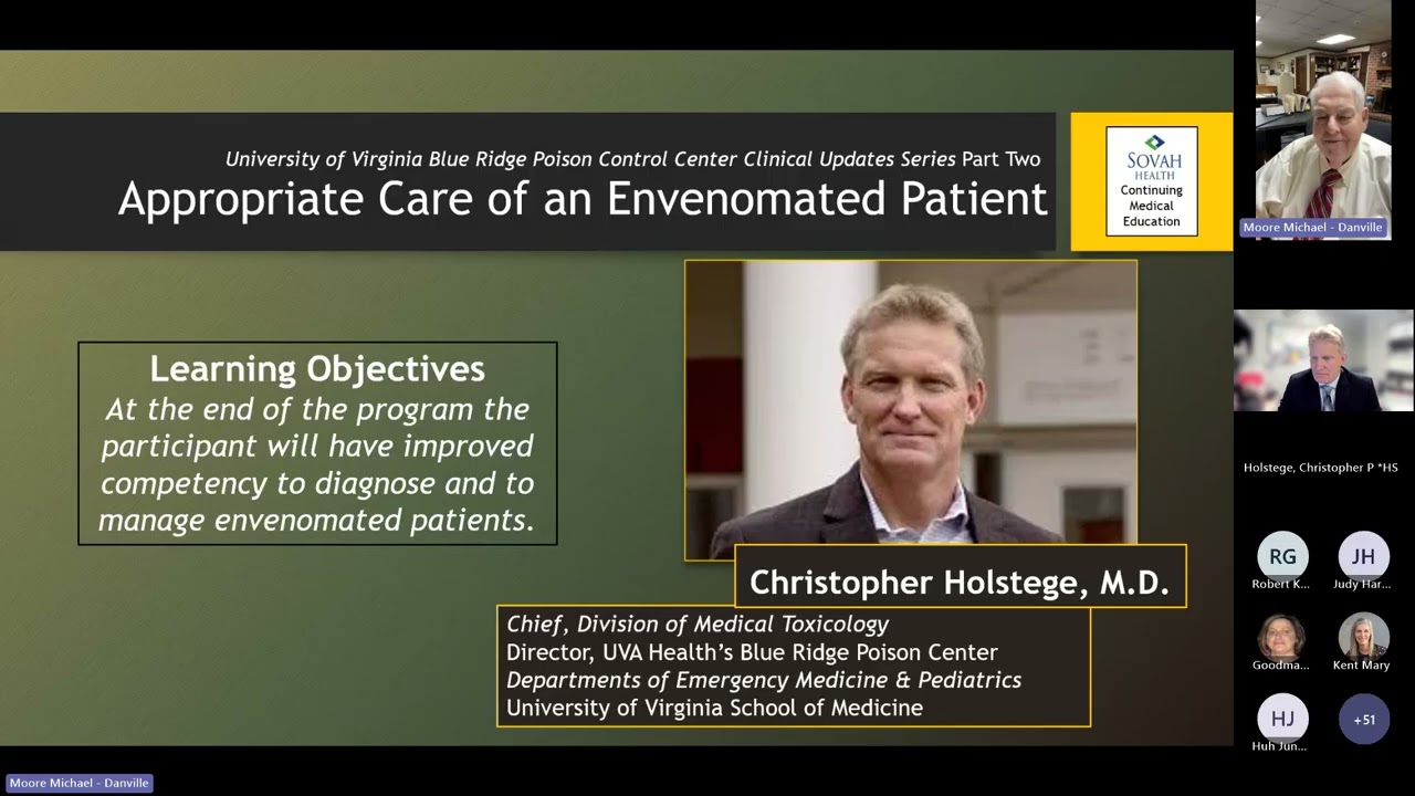 Sovah CME: Appropriate Care of an Envenomated Patient