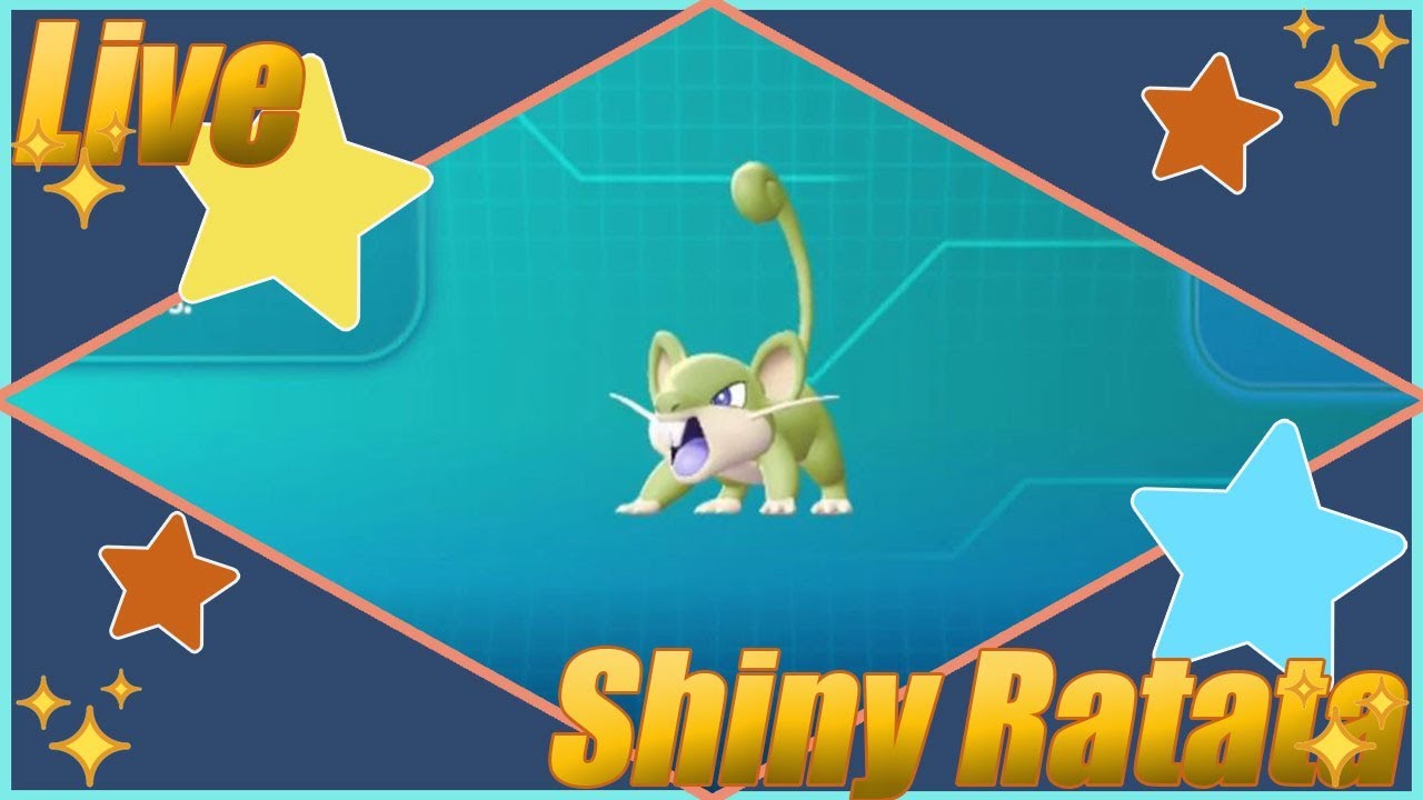 Shiny Ratta Live Shiny Rattata - Pokemo Let's go Eevee - YouTube
