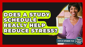 Does A Study Schedule Really Help Reduce Stress? - Steps to Sophomore Year
