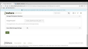 Mahara objectfs setup and configuration
