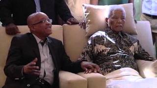 Nelson Mandela frail in first images since hospitalization