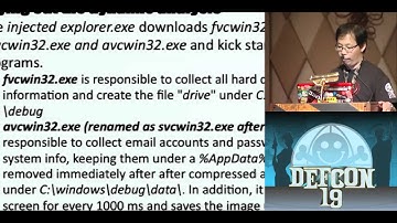 DEFCON 19: Balancing The Pwn Trade Deficit -- APT Secrets in Asia (w speaker)