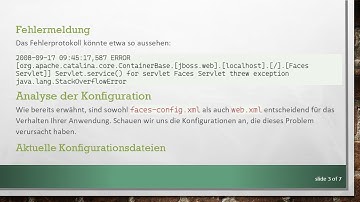 Behebung des StackOverflowError in JSF mit JBoss