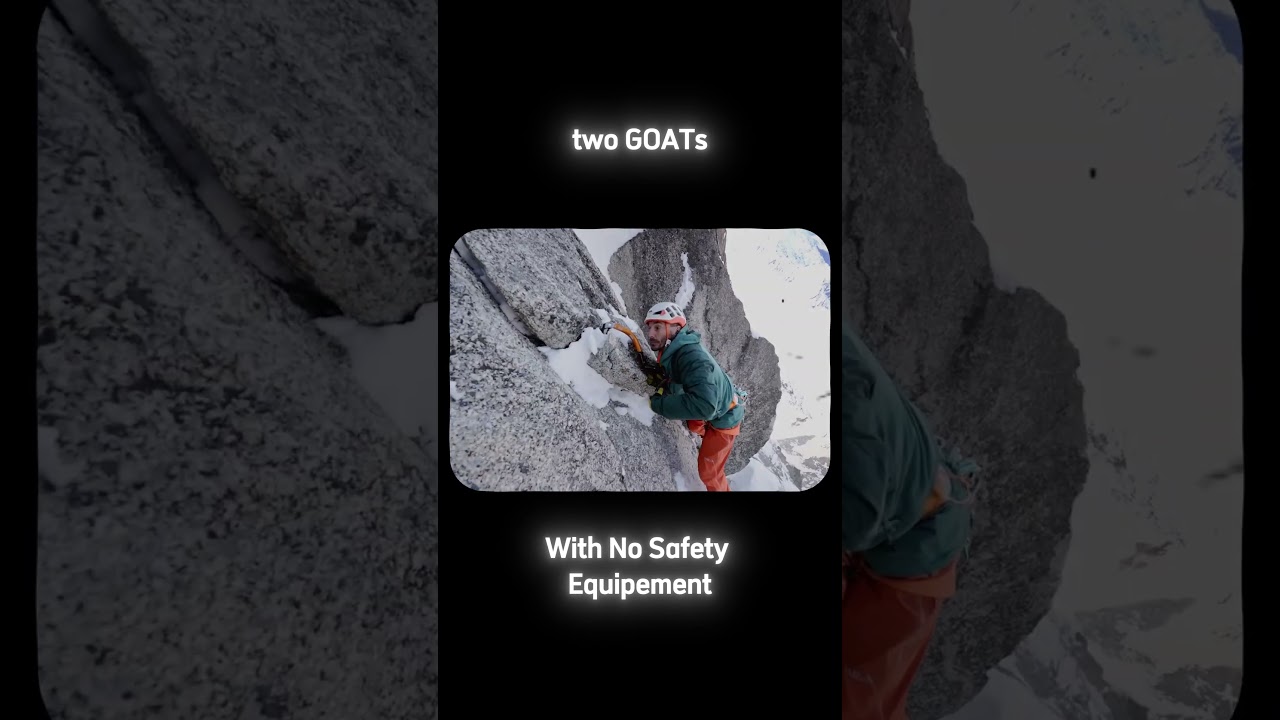two GOATs climb  #climbing #freesolo #alexhonnold #basejump #freesoloclimbing #freeclimbing