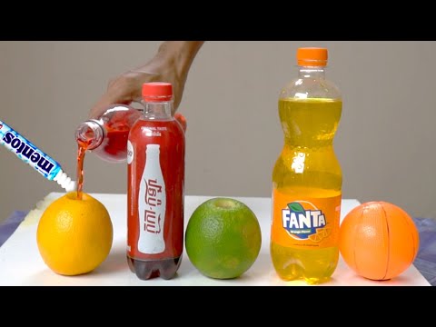 Experiment: Coca Cola Vs Fanta Vs Soft drink Vs Mentos
