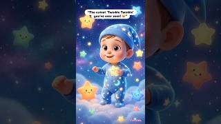Twinkle Twinkle Little Star 🌟Bedtime Lullaby for👶 #shortsfeed #shorts  #bedtimesongs #nurseryrhyme