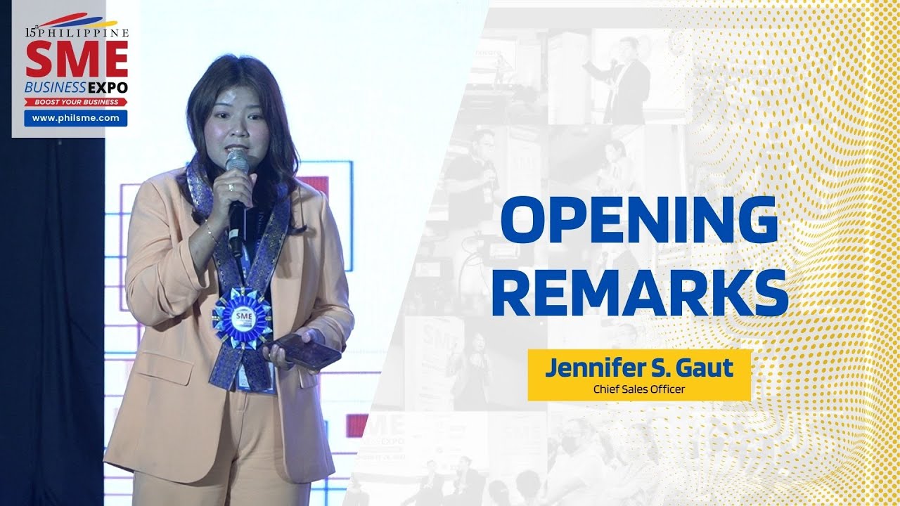 15th PhilSME Business Expo 2024 | QNE - Ms. Jennifer S. Gaut's Opening Speech
