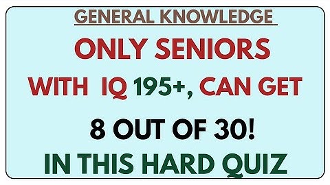  Only Smart People Can Get 8 Right! | General Knowledge Quiz Challenge 🤯