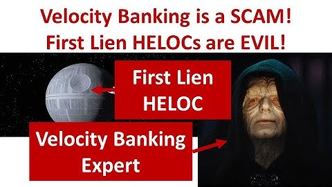 Velocity Banking is a SCAM!  First Lien HELOCs are EVIL!