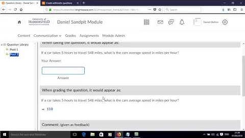 How to create arithmetic questions in Brightspace – part 3 (old)
