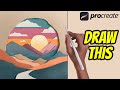 Realistic Paper Cut out - Procreate tutorial 168