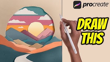 Realistic Paper Cut out - Procreate tutorial 168