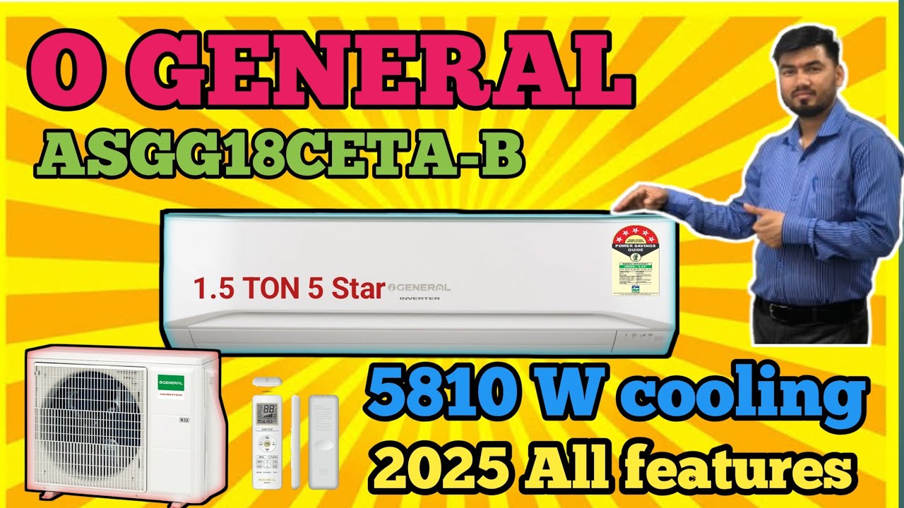O GENERAL 1.5 TON 5 star Ac (ASGG-18CETA-B