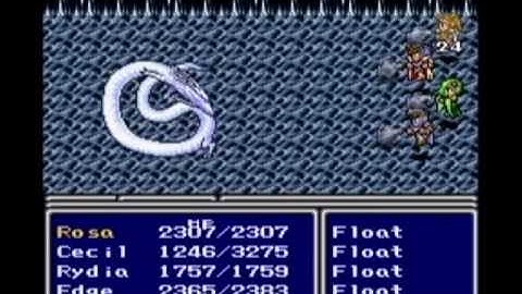 Final Fantasy IV Playthrough #078, Lunar Subterrane (1/9), Boss: White Dragon