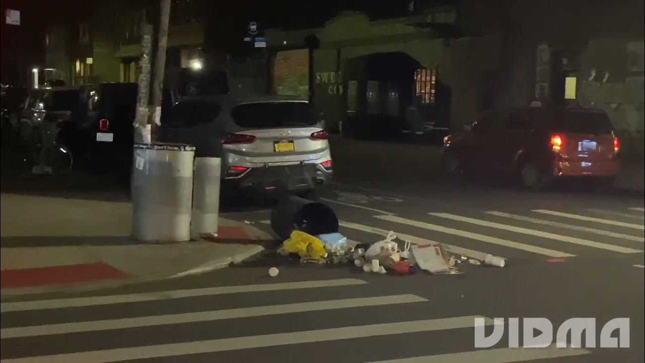 Knocking trash cans was on somebody’s mind today Brooklyn rebel 