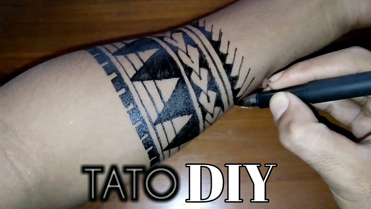 DESAIN TATO Simple di Tangan  DIY YouTube