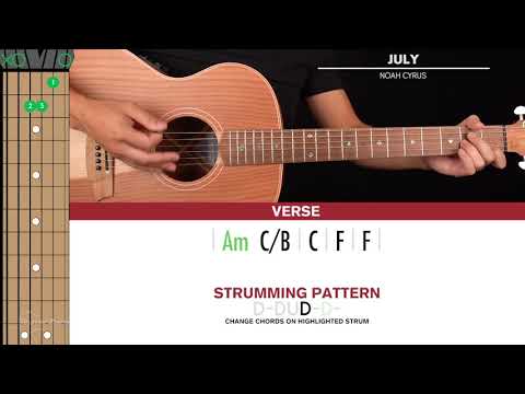 July Guitar Cover Noah Cyrus 🎸|Tabs + Chords|