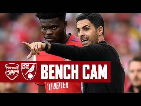 BENCH CAM | Arsenal vs Norwich (1-0) | Back to winning ways at Emirates Stadium