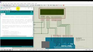 Hello World Lcd 16x2 in proteus