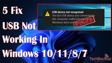 How To Fix USB Not Working In Windows 10 ,11,8,7  5 Ways 2023