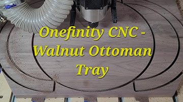 Onefinity CNC - Round Walnut Tray - 2 x Speed