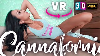 BIKINI GIRL ON THE SOFA IN VR 3D - CANNAFORNIA - VIRTUAL REALITY VIDEO FOR OCULUS GO 180/360