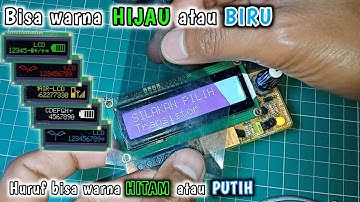Cara Ganti Warna & Tulisan LCD 16X2