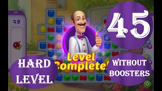 Homescapes Level 45 - [23 moves] [2022] [HD] solution of Level 45 Homescapes[No Boosters]