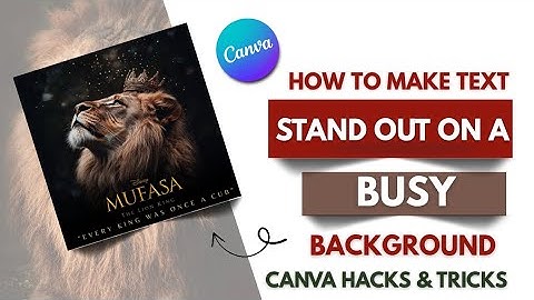 Canva Tutorial - How To Make Your Text Stand Out & Pop More On A Busy Background Using Canva!