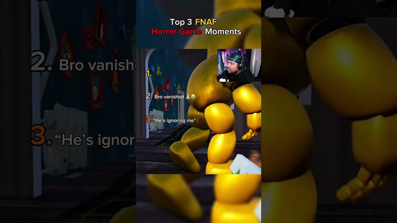 Top 3 Funniest FNAF Horror Game Moments 😂 (last clip, bro thought he’s safe 🙏🏻😭)