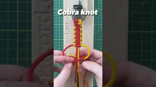 Cobra Knot Paracord Tutorial 2 Colours Square Knot - Solomon Bar - Portuguese Knot Easy Knot