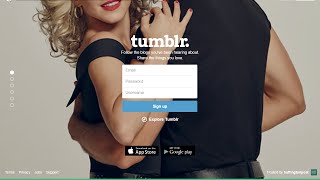 Video tutorial how to sign up on Tumblr or create [Most Simple]