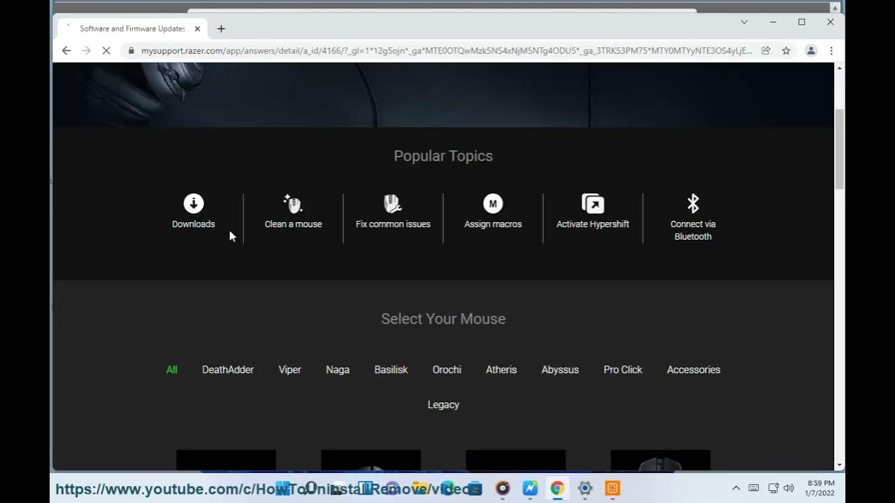 Install Razer Mouse Drivers on Windows 11/10/8/7 YouTube