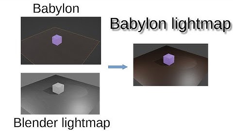 Improve Babylon JS(WebGL) scenes with Blender lightmaps