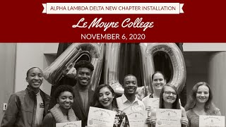 Le Moyne College Alpha Lambda Delta Installation Ceremony