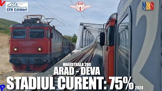 Arad - Deva | Prezentare stadiul lucrarilor cu trenul Timisoara - Iasi