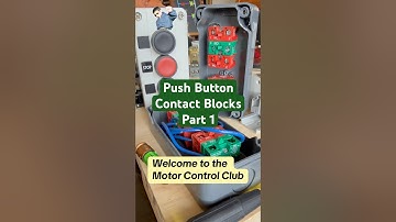 Normally open and closed contacts of a push button. #motorcontrol #pushbutton #electricalwiring