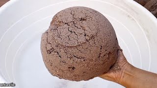 Extra Crunchy Soft Sand cement Crumble Dipping in water 💦💦💦 paste Play ASMR screenshot 3