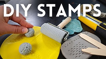 How To Make TEXTURE Stamps For CLAY Sculpting (10 TIPS)