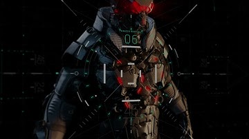 HUD UI Game Warrior Screen After Effects Templates 2024