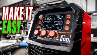 Start Welding in Minutes for just $400. ArcCaptain MIG200 MultiProcess Welder [110V/220V]