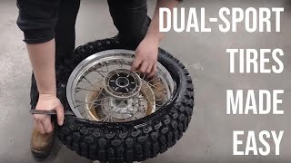 How to Change Tube Type Motorcycle Tires.