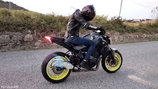 Yamaha MT-07 / SOUNDCHECK AND FLAMES! / SC Project CR-T Full Exhaust