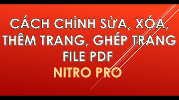 Cách xóa 1 trang và xóa chữ thêm chữ trong file PDF thế nào