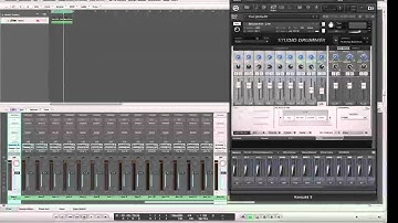 Studio Drummer via Kontakt 5 multi-outputs and Logic Pro
