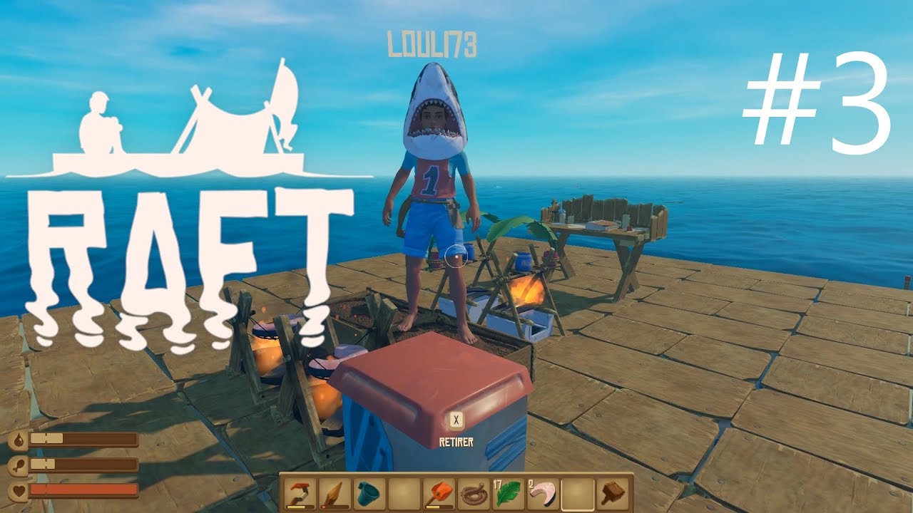 Let's play multi FR | RAFT #3 | Les filets de pêche !!! - YouTube