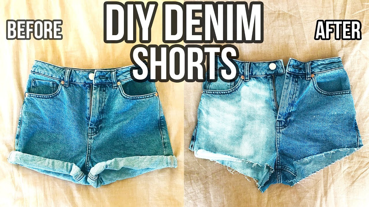 DIY: TRANSFORMING OLD SHORTS INTO NEW! - YouTube