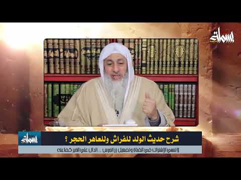 شرح حديث الولد للفراش وللعاهر الحجر الشيخ مصطفي العدوي